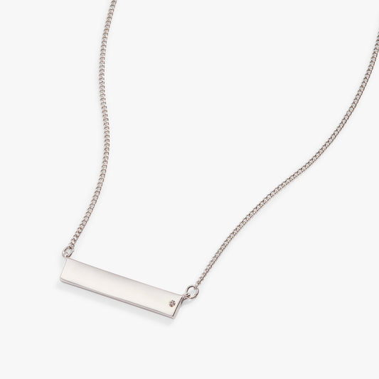 Bar Necklace with Crystal Accent - Hello Beautiful BoutiqueNecklacesALEX AND ANI