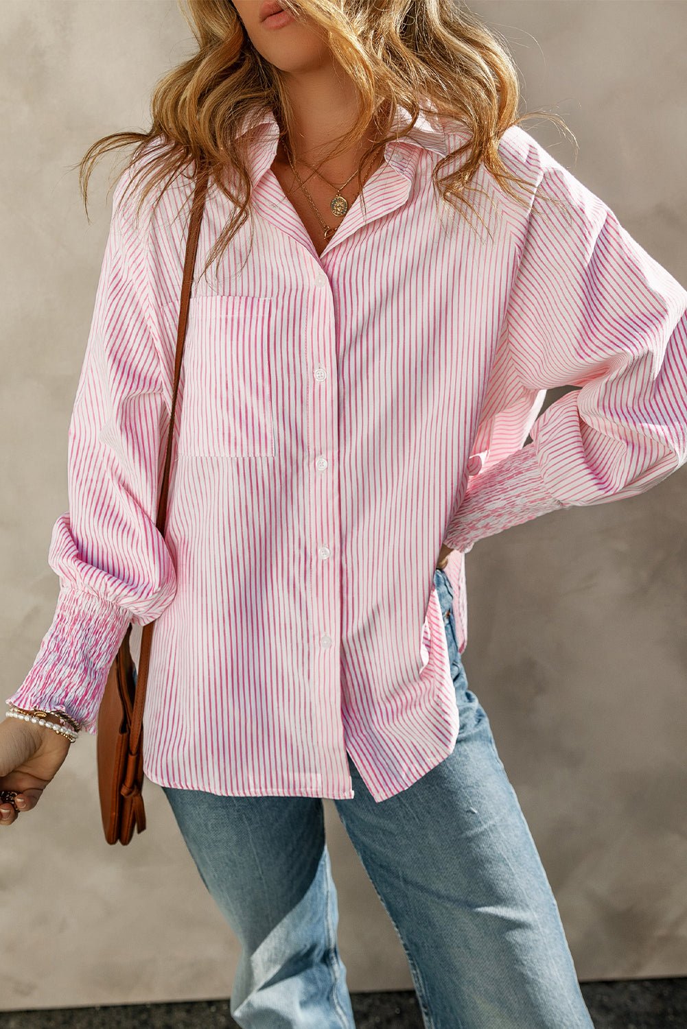 Barbara Raglan Sleeve Relaxed Shirt - Hello Beautiful BoutiqueBlouses & ShirtsThreaded Pear