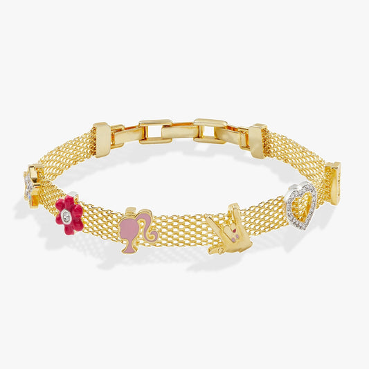 Barbie™ Multicharm Mesh Chain Bracelet - Hello Beautiful BoutiqueBraceletsALEX AND ANI