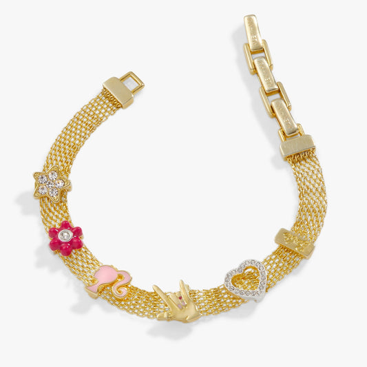 Barbie™ Multicharm Mesh Chain Bracelet - Hello Beautiful BoutiqueBraceletsALEX AND ANI
