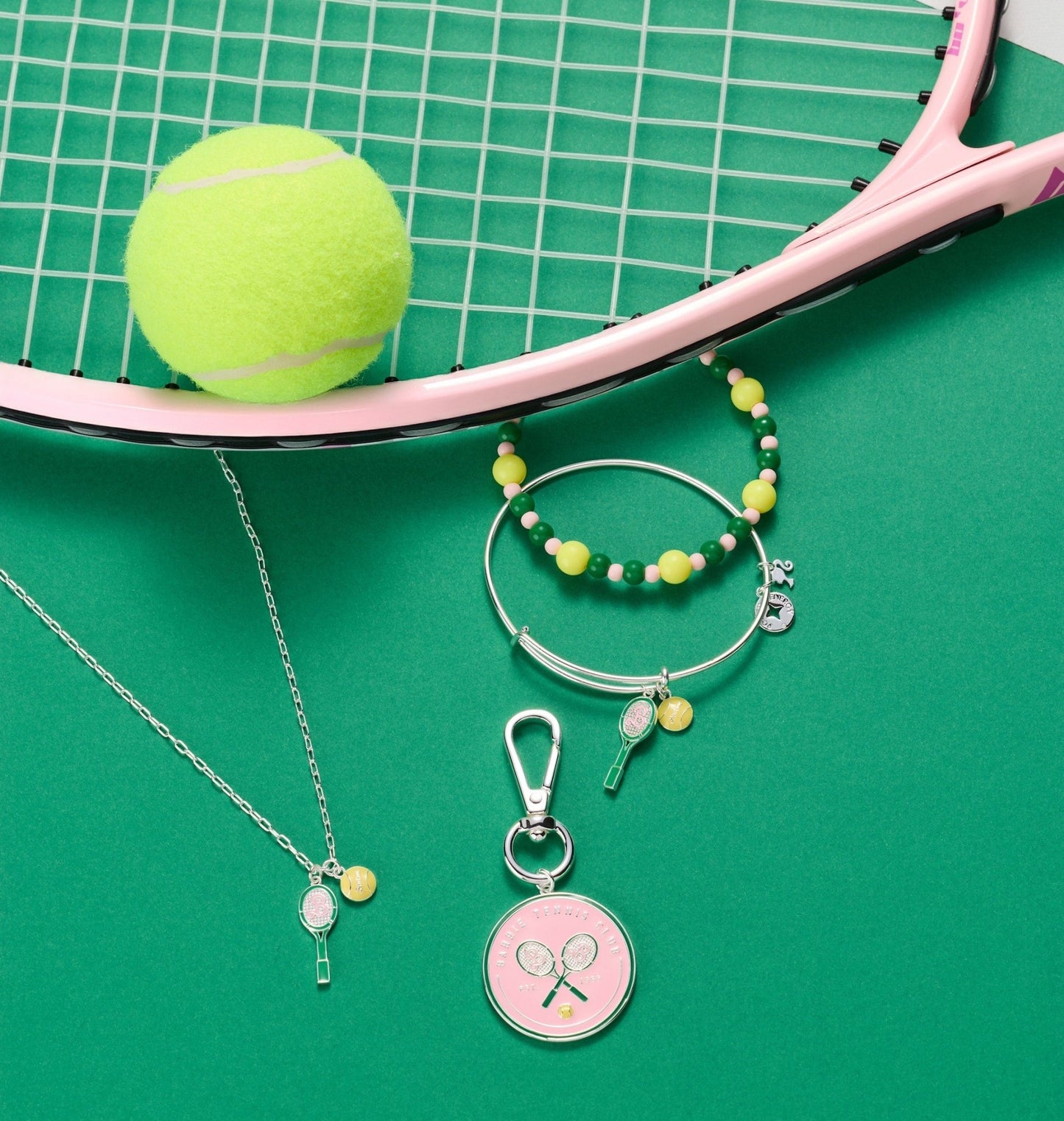 Barbie™ Tennis Beaded Charm Bangle - Hello Beautiful BoutiqueBraceletsALEX AND ANI