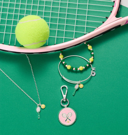 Barbie™ Tennis Beaded Charm Bangle - Hello Beautiful BoutiqueBraceletsALEX AND ANI
