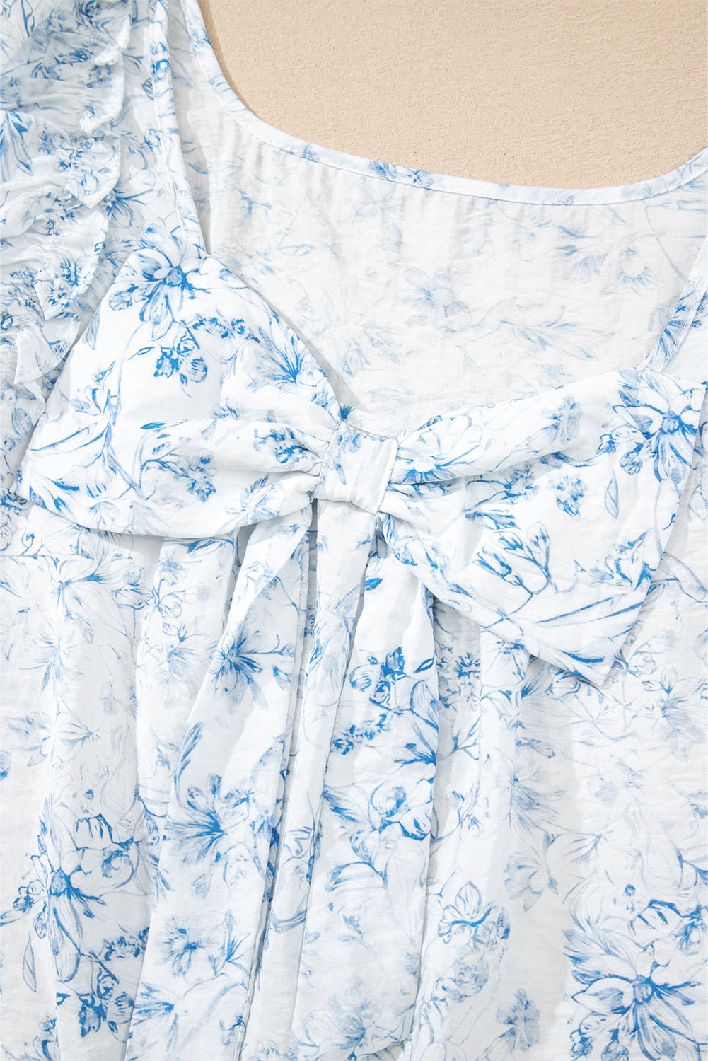 Beatrice Bow Back Square Blouse - Hello Beautiful BoutiqueBlouses & ShirtsThreaded Pear