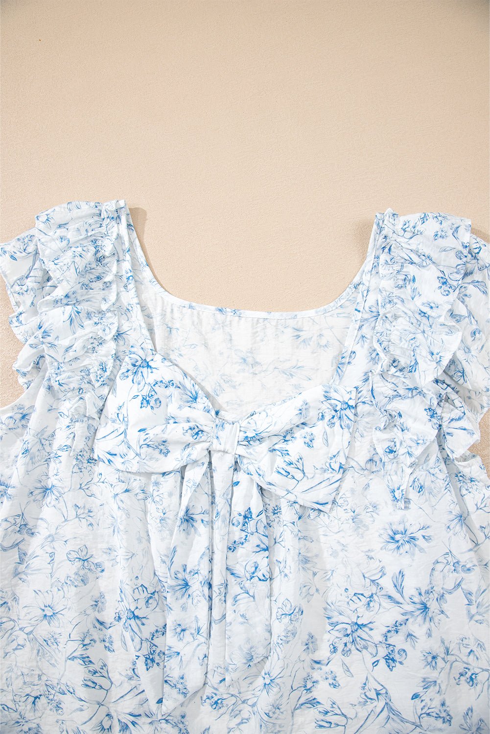 Beatrice Bow Back Square Blouse - Hello Beautiful BoutiqueBlouses & ShirtsThreaded Pear
