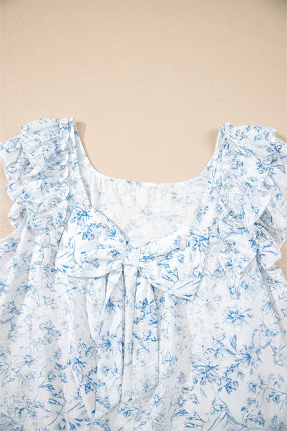 Beatrice Bow Back Square Blouse - Hello Beautiful BoutiqueBlouses & ShirtsThreaded Pear