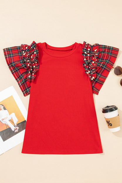 Beatriz Ruffle Short Sleeve PLUS Blouse - Hello Beautiful BoutiqueBlouses & ShirtsThreaded Pear