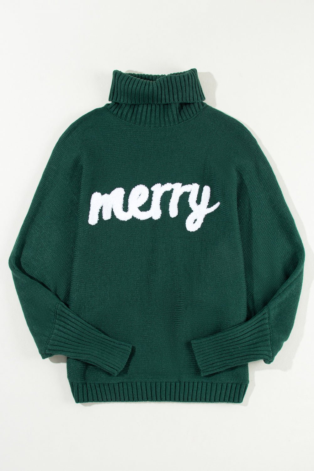 Belen Letter Embroidered High Sweater - Hello Beautiful BoutiqueSweatersThreaded Pear