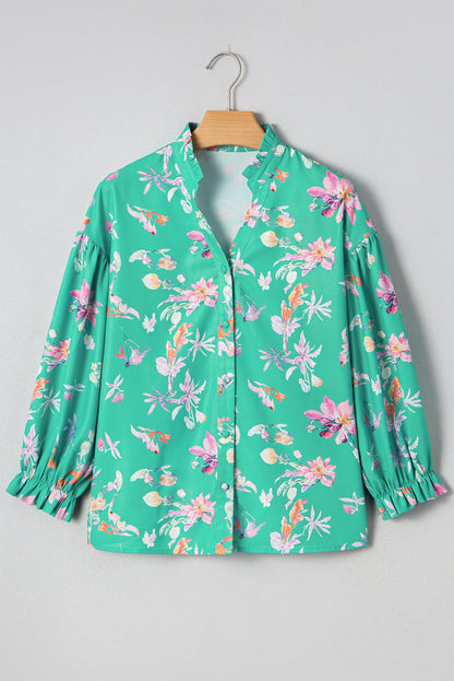 Bella Lantern Sleeve Front Shirt - Hello Beautiful BoutiqueBlouses & ShirtsThreaded Pear
