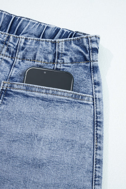 Bella Paperbag Waist Barrel Jeans - Hello Beautiful BoutiqueJeansThreaded Pear