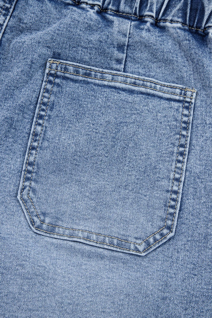 Bella Paperbag Waist Barrel Jeans - Hello Beautiful BoutiqueJeansThreaded Pear
