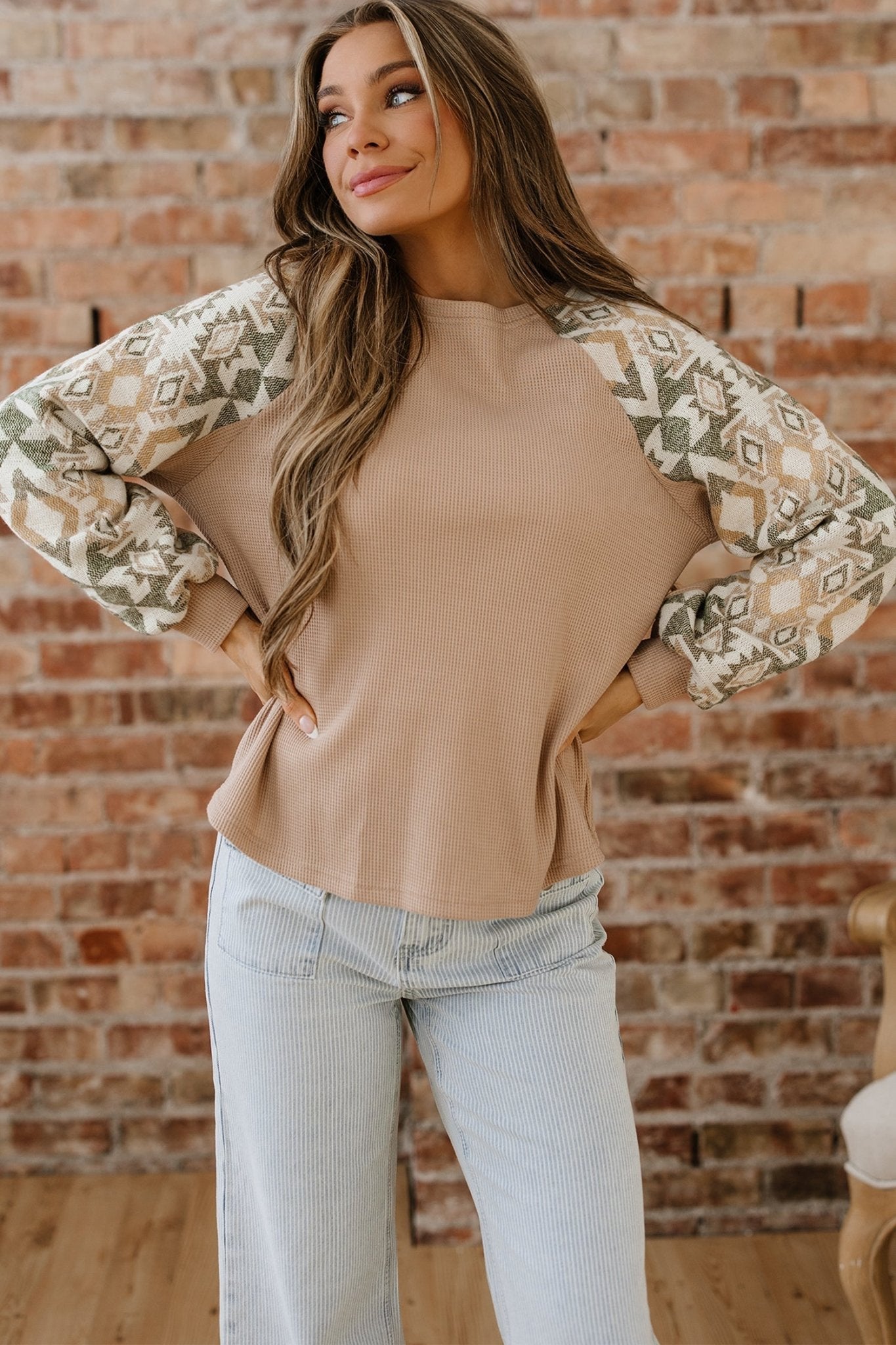 Bella Raglan Sleeve Knit Top - Hello Beautiful BoutiqueLong Sleeve TopsThreaded Pear