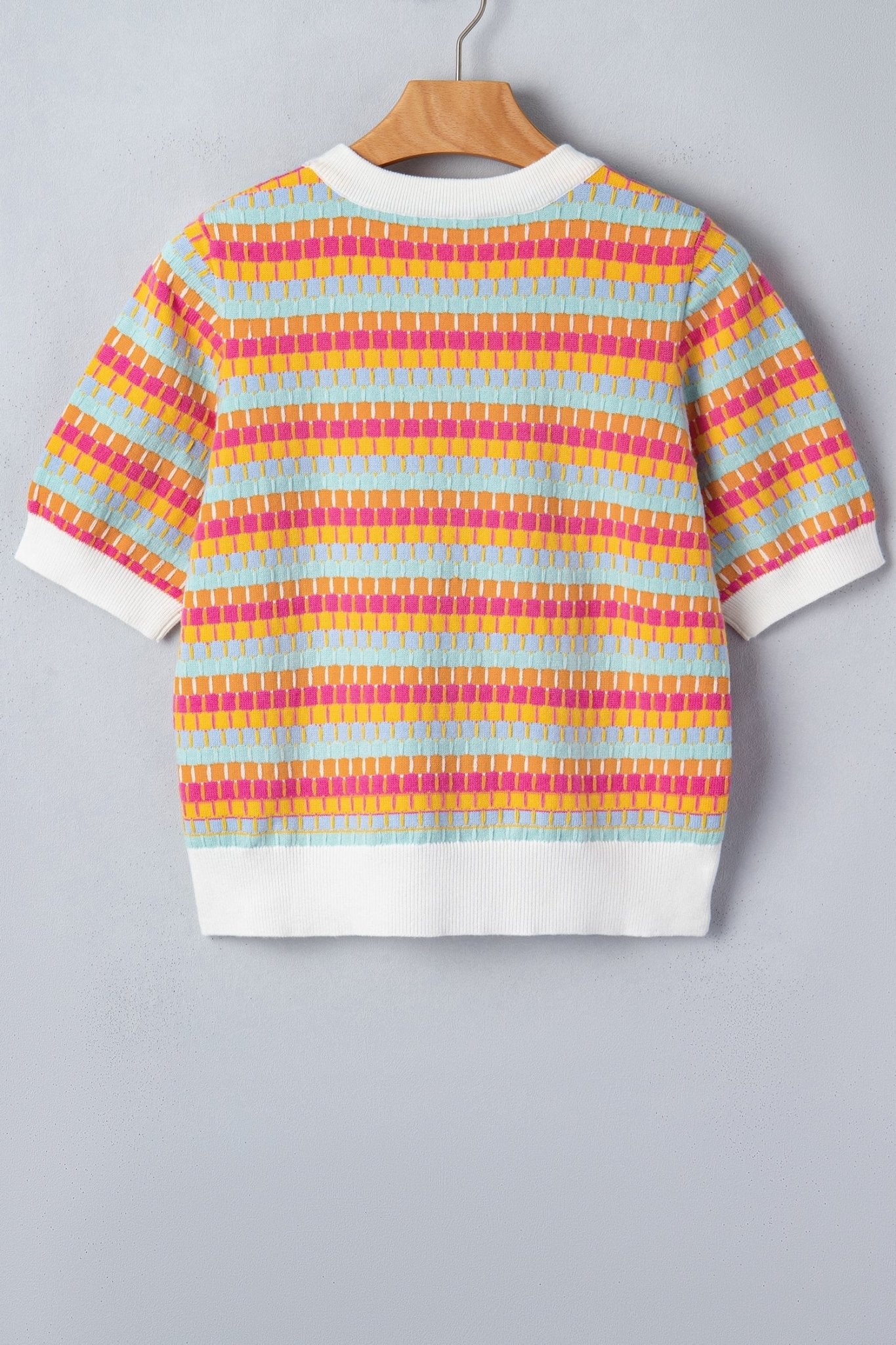 Bellamy Knit Short Sleeve Sweater - Hello Beautiful BoutiqueShort Sleeve SweatersThreaded Pear