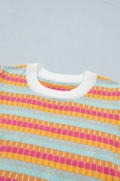 Bellamy Knit Short Sleeve Sweater - Hello Beautiful BoutiqueShort Sleeve SweatersThreaded Pear