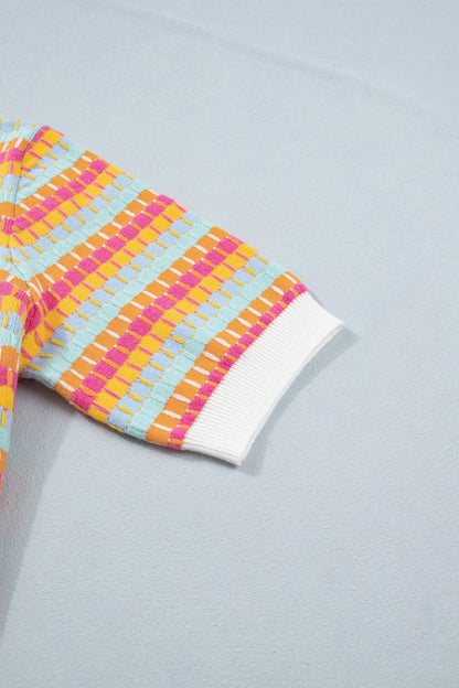 Bellamy Knit Short Sleeve Sweater - Hello Beautiful BoutiqueShort Sleeve SweatersThreaded Pear