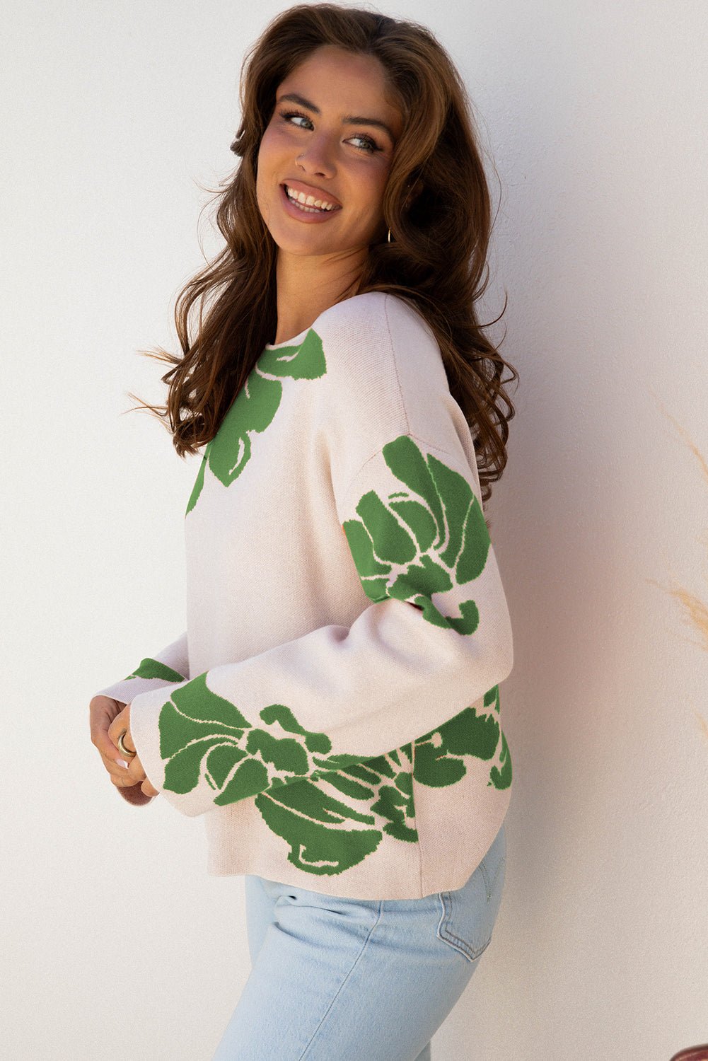 Beth Wide Sleeve Baggy Sweater - Hello Beautiful BoutiqueSweatersThreaded Pear