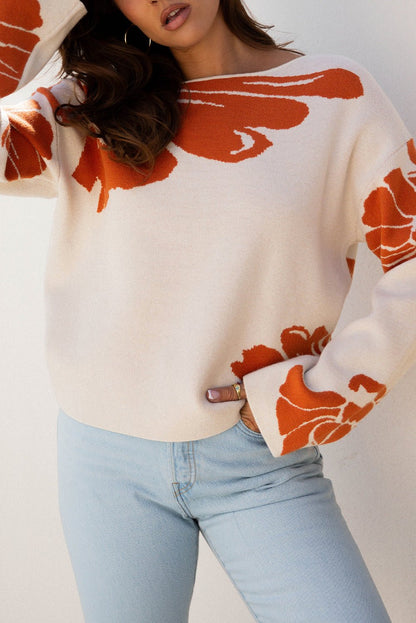 Beth Wide Sleeve Baggy Sweater - Hello Beautiful BoutiqueSweatersThreaded Pear