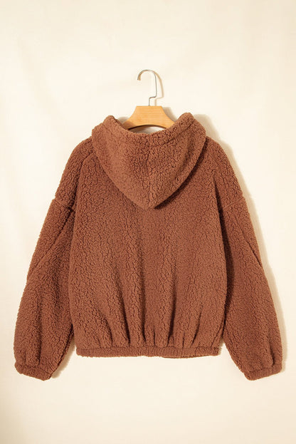 Bethany Up Hooded Sherpa Jacket - Hello Beautiful BoutiqueJacketsThreaded Pear