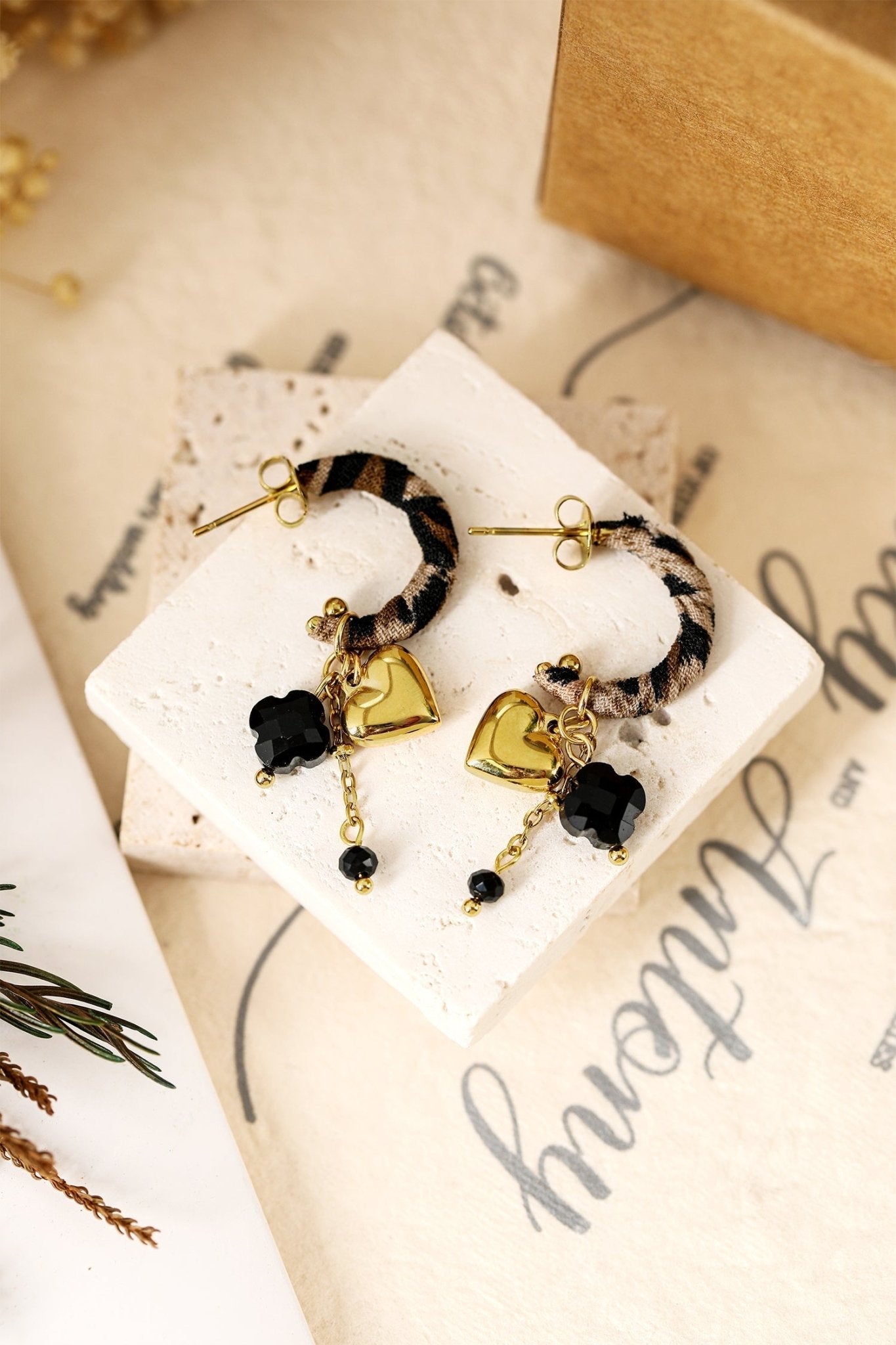 Bethany Wrapped Open Loop Earrings - Hello Beautiful BoutiqueJewelryThreaded Pear