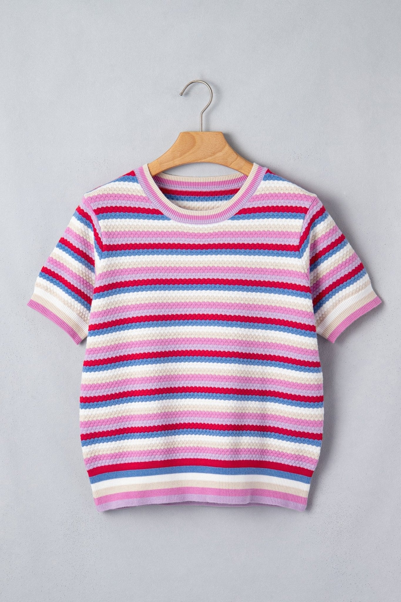 Bianca Knit Short Sleeve Sweater - Hello Beautiful BoutiqueShort Sleeve SweatersThreaded Pear