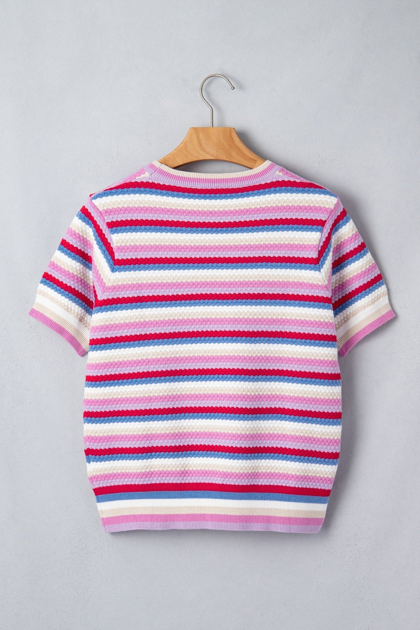 Bianca Knit Short Sleeve Sweater - Hello Beautiful BoutiqueShort Sleeve SweatersThreaded Pear