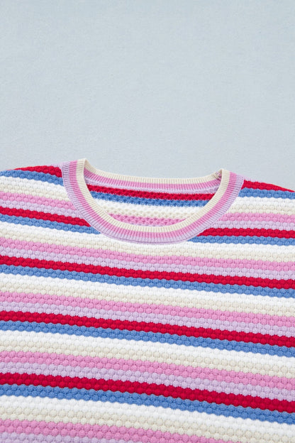 Bianca Knit Short Sleeve Sweater - Hello Beautiful BoutiqueShort Sleeve SweatersThreaded Pear