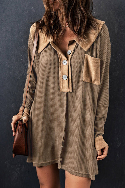 Bianca Waffle Knit Long Sleeve Top - Hello Beautiful BoutiqueLong Sleeve TopsThreaded Pear