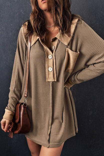 Bianca Waffle Knit Long Sleeve Top - Hello Beautiful BoutiqueLong Sleeve TopsThreaded Pear