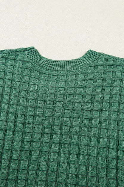 Birdie Textured Short Sleeve Sweater - Hello Beautiful BoutiqueShort Sleeve SweatersThreaded Pear