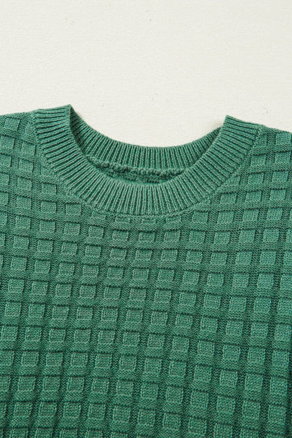 Birdie Textured Short Sleeve Sweater - Hello Beautiful BoutiqueShort Sleeve SweatersThreaded Pear