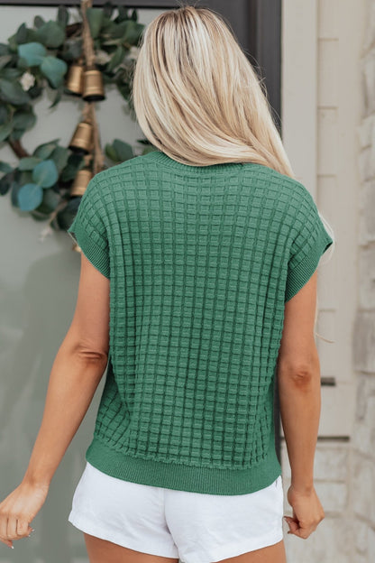 Birdie Textured Short Sleeve Sweater - Hello Beautiful BoutiqueShort Sleeve SweatersThreaded Pear