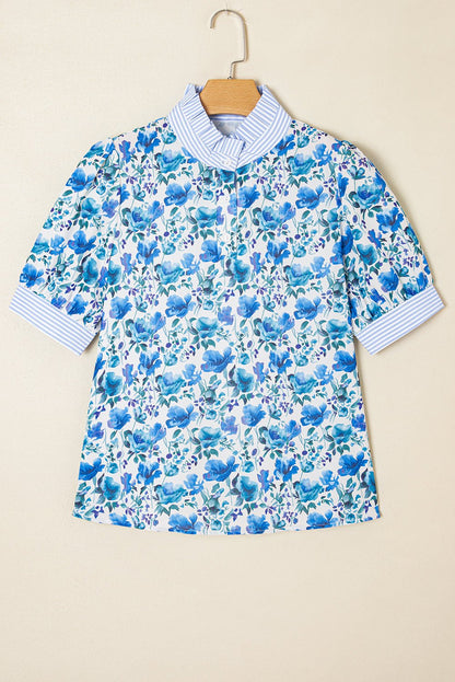 Blair Collared Short Sleeve Blouse - Hello Beautiful BoutiqueBlouses & ShirtsThreaded Pear