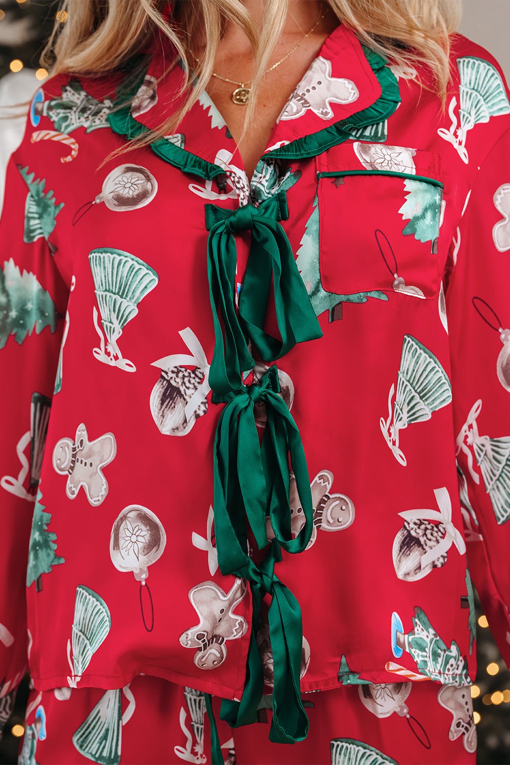 Blair Knot 2pcs Pajama Set - Hello Beautiful BoutiqueSleepwearThreaded Pear