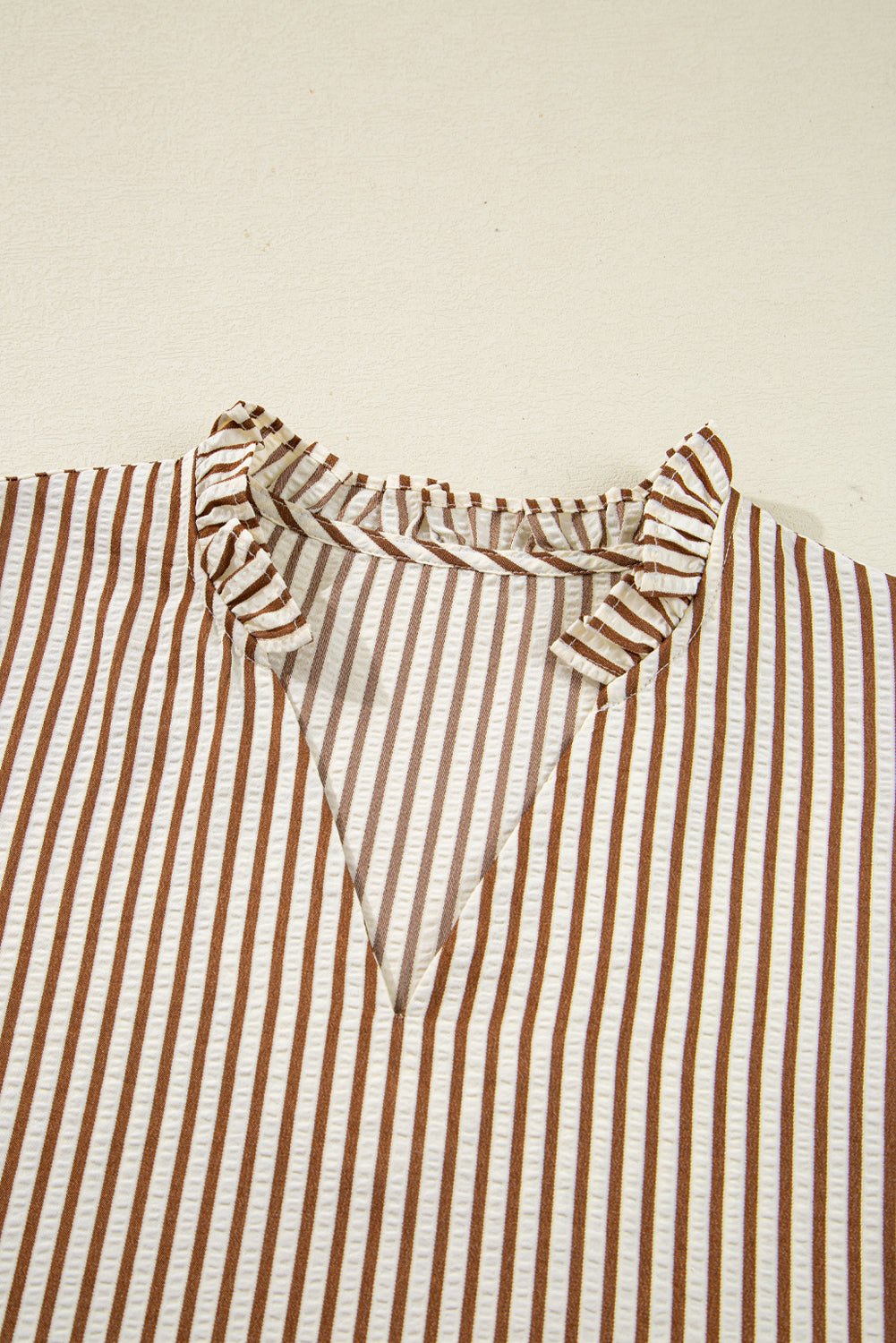 Blair Tied Cuffs Seersucker Blouse - Hello Beautiful BoutiqueBlouses & ShirtsThreaded Pear