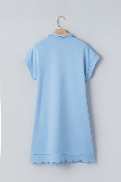 Blake Scallop Hem Mini Dress - Hello Beautiful BoutiqueMini DressesThreaded Pear