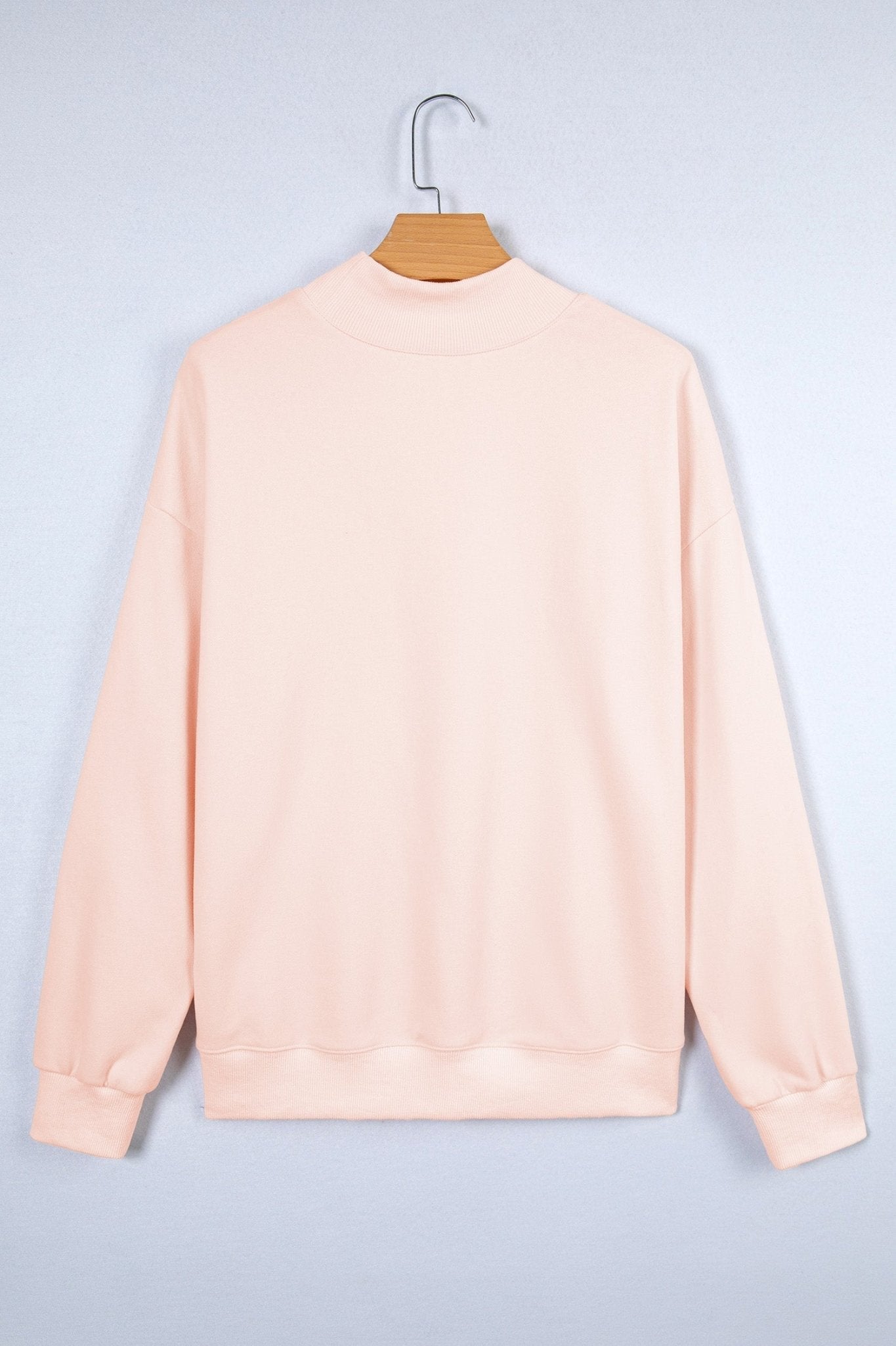 Blessed Embroidered Mock Sweatshirt - Hello Beautiful BoutiqueSweatshirts & HoodiesThreaded Pear