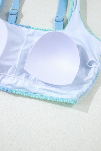 Bonnie Colorblock Square Bikini Swimsuit - Hello Beautiful BoutiqueBikinisThreaded Pear