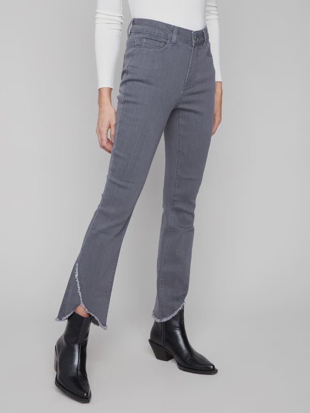 Bootcut Tulip Hem 5 Pocket Denim Pant C5556 - Hello Beautiful BoutiqueJeansCharlie B