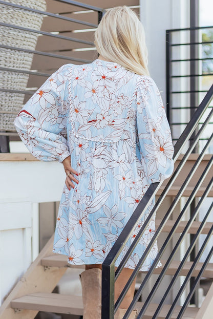 Briana 4 Sleeve Mini Dress - Hello Beautiful BoutiqueFloral DressesThreaded Pear