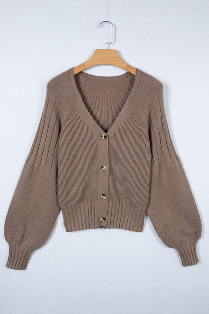 Briana Mixed Texture Knit Sweater - Hello Beautiful BoutiqueCardigansThreaded Pear