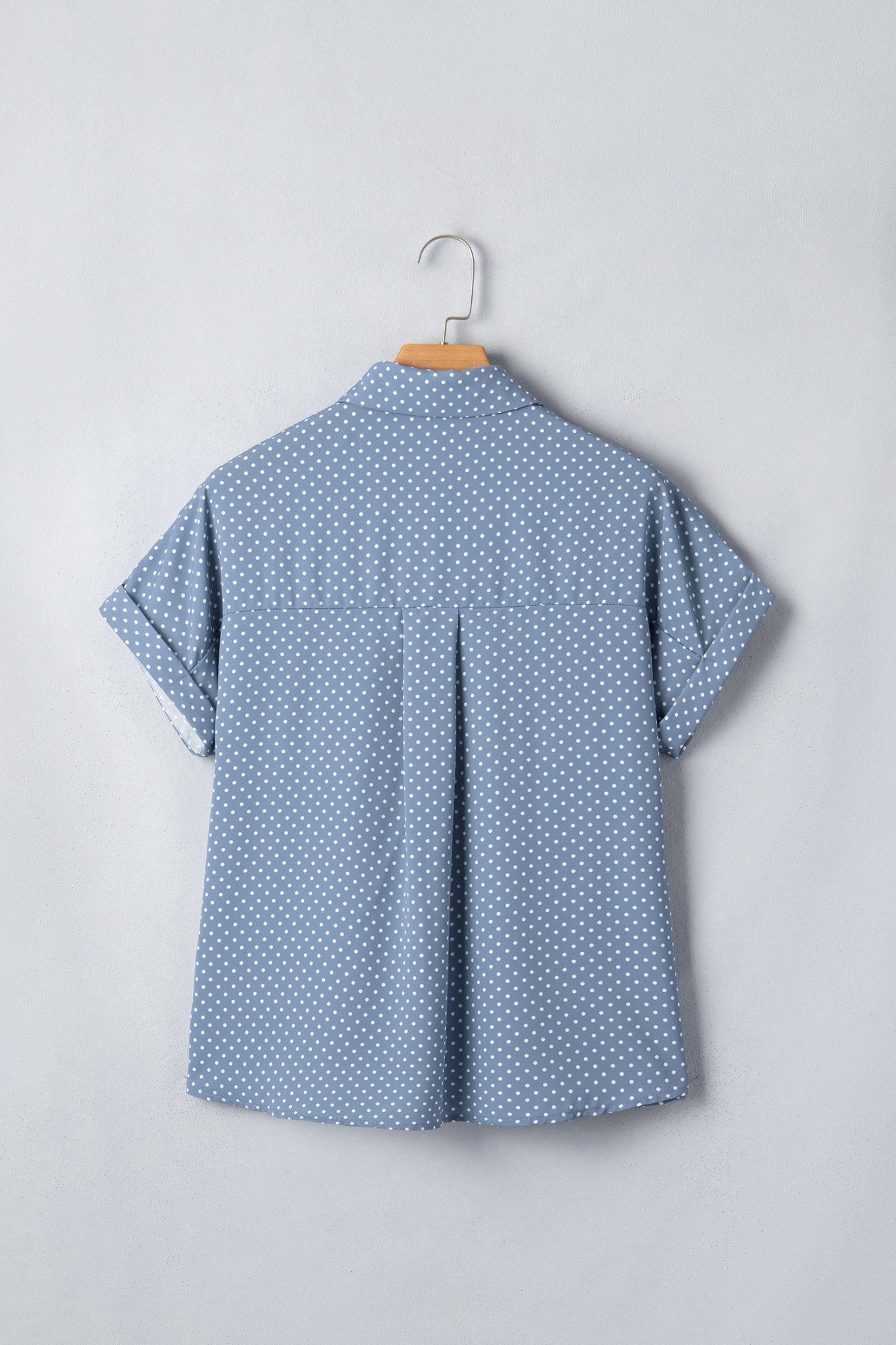 Brianna Cuffed Short Sleeve Shirt - Hello Beautiful BoutiqueBlouses & ShirtsThreaded Pear