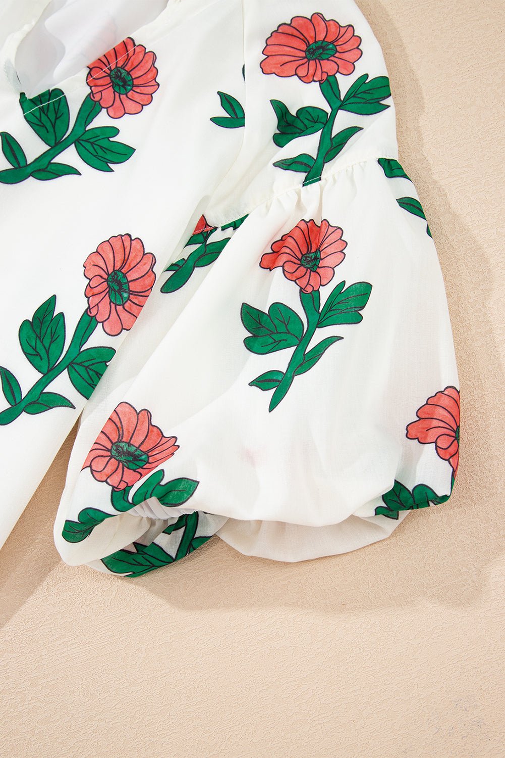 Briar Shirred Short Sleeve Blouse - Hello Beautiful BoutiqueBlouses & ShirtsThreaded Pear