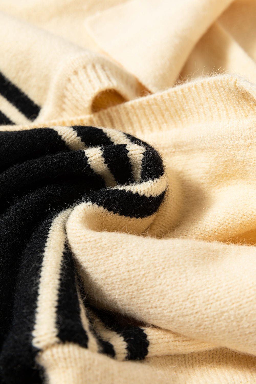 Briella Colorblock Stripe Collared Sweater - Hello Beautiful BoutiqueSweatersThreaded Pear