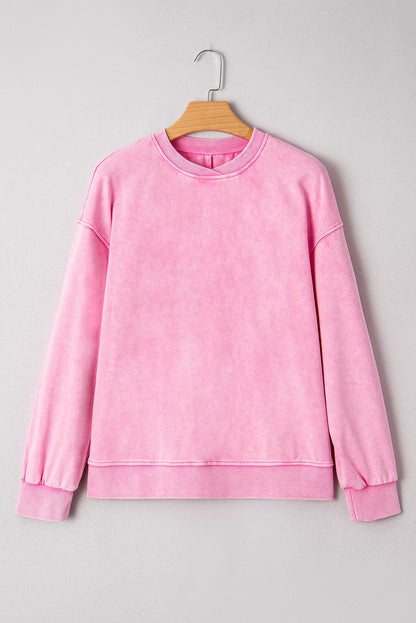 Brinley Drop Shoulder Loose Sweatshirt - Hello Beautiful BoutiqueSweatshirts & HoodiesThreaded Pear