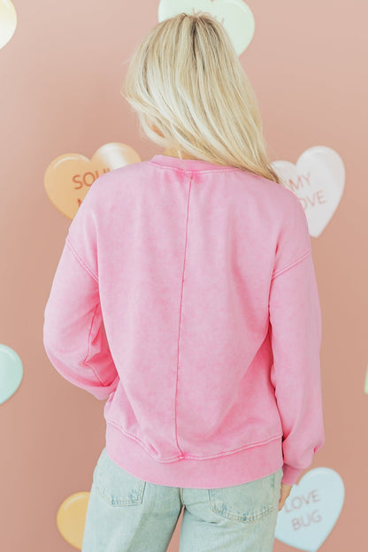 Brinley Drop Shoulder Loose Sweatshirt - Hello Beautiful BoutiqueSweatshirts & HoodiesThreaded Pear