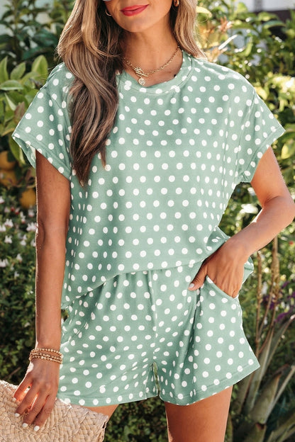 Brittany Dot Print Short Set - Hello Beautiful BoutiqueShort SetsThreaded Pear