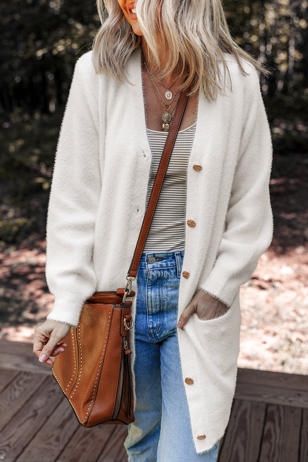 Brooklyn Front Midi Solid Cardigan - Hello Beautiful BoutiqueCardigansThreaded Pear