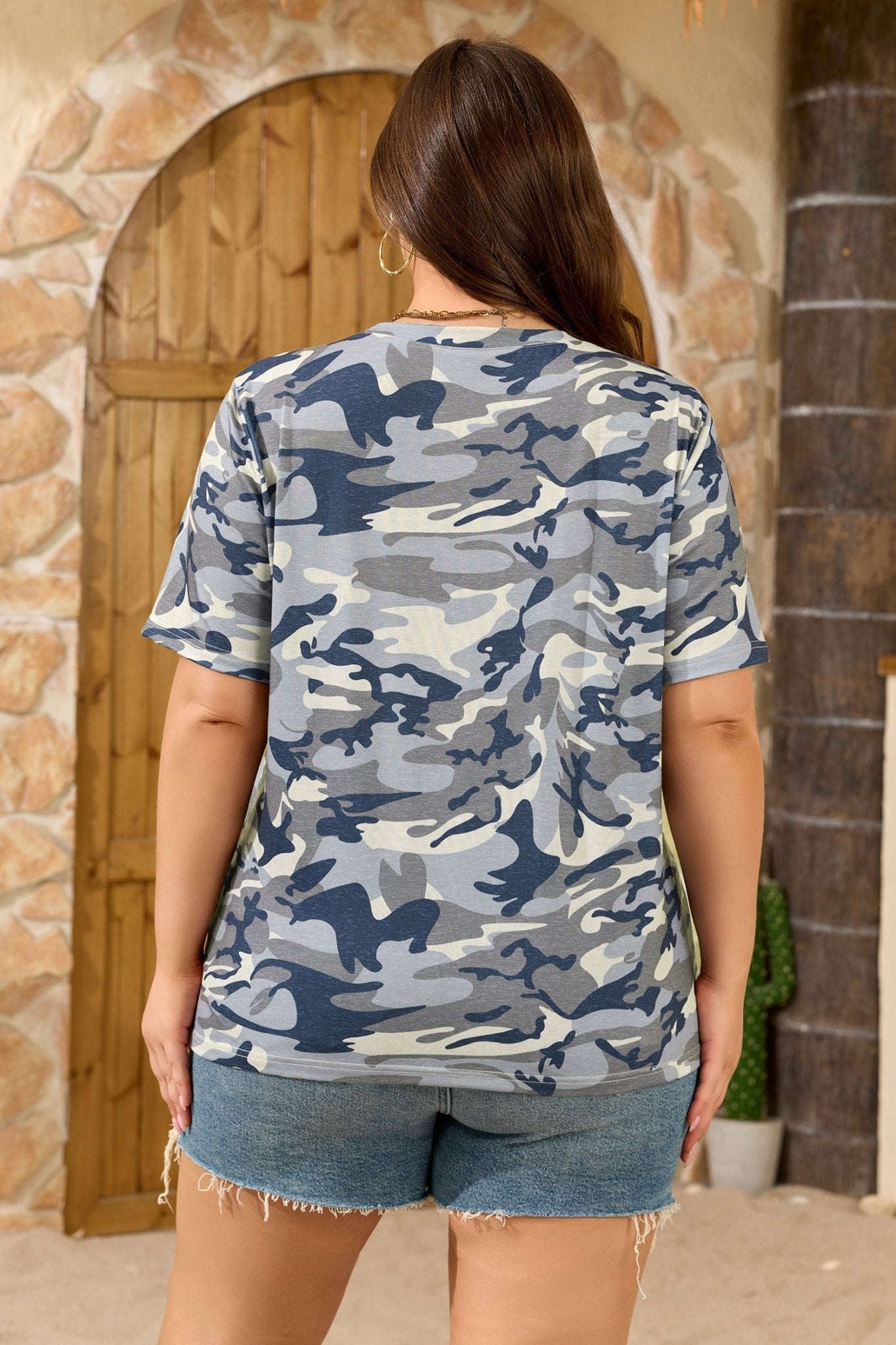 Brooklynn Print Short Sleeve PLUS Tee - Hello Beautiful BoutiquePlus Size Tops & TeesThreaded Pear