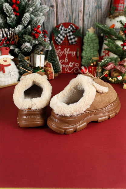 Brynlee Bow Decor Clog Slippers - Hello Beautiful BoutiqueSlippersThreaded Pear