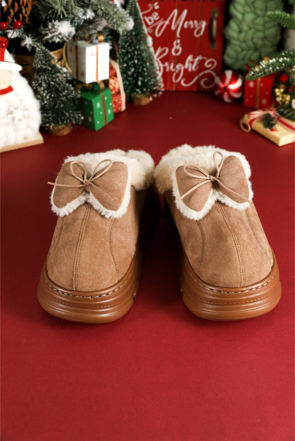 Brynlee Bow Decor Clog Slippers - Hello Beautiful BoutiqueSlippersThreaded Pear