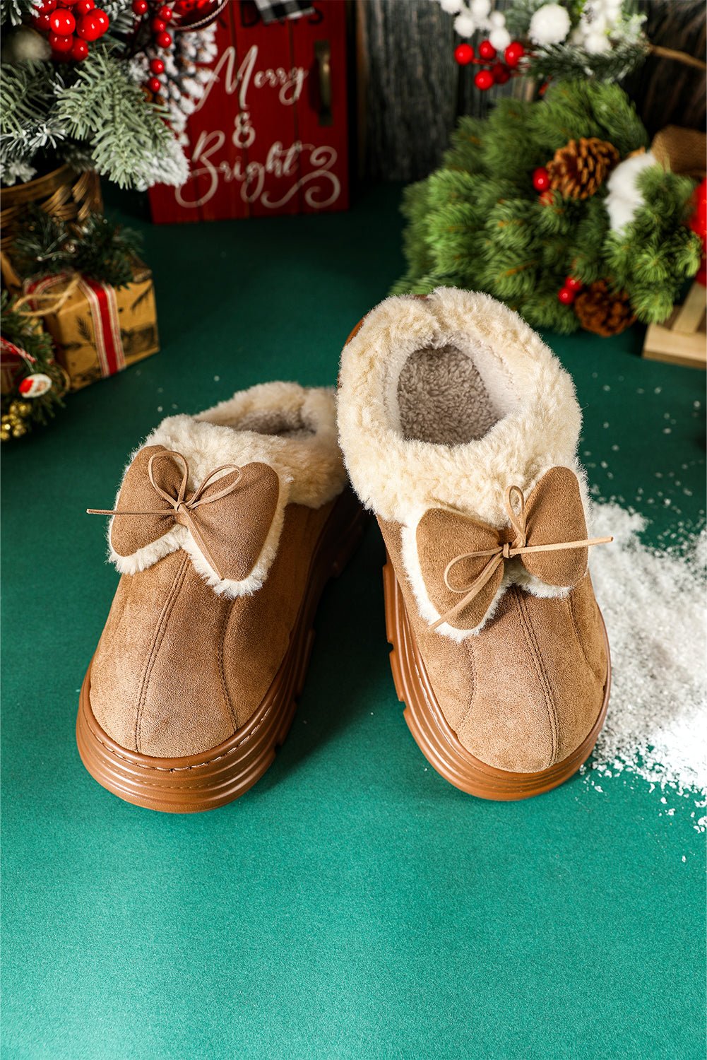 Brynlee Bow Decor Clog Slippers - Hello Beautiful BoutiqueSlippersThreaded Pear